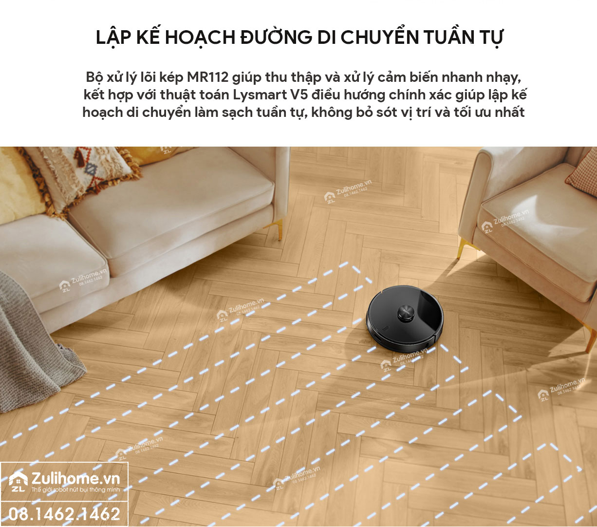 Robot Hút Bụi Lau Nhà Xiaomi Lydsto R1 – Hàng Công ty, Bản Quốc tế 7 robot hut bui xiaomi lydsto r1 zulihome 6