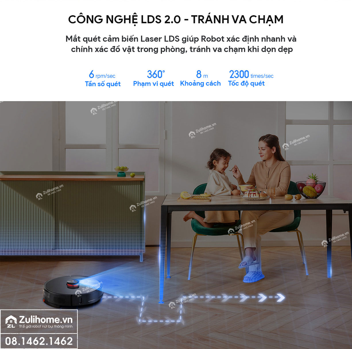 Robot Hút Bụi Lau Nhà Xiaomi Lydsto R1 – Hàng Công ty, Bản Quốc tế 8 robot hut bui xiaomi lydsto r1 zulihome 7
