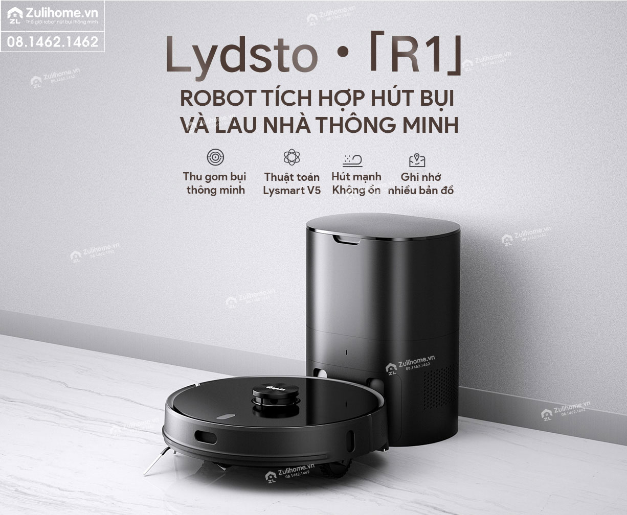 Robot Hút Bụi Lau Nhà Xiaomi Lydsto R1 – Hàng Công ty, Bản Quốc tế 1 robot hut bui xiaomi lydsto r1 zulihome