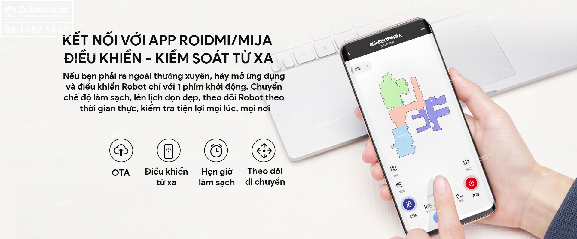 Robot Hút Bụi Lau Nhà Xiaomi Roidmi EVE Plus – Hàng Công ty, Bản Quốc tế 13 robot hut bui xiaomi roidmi zulihome 12 1