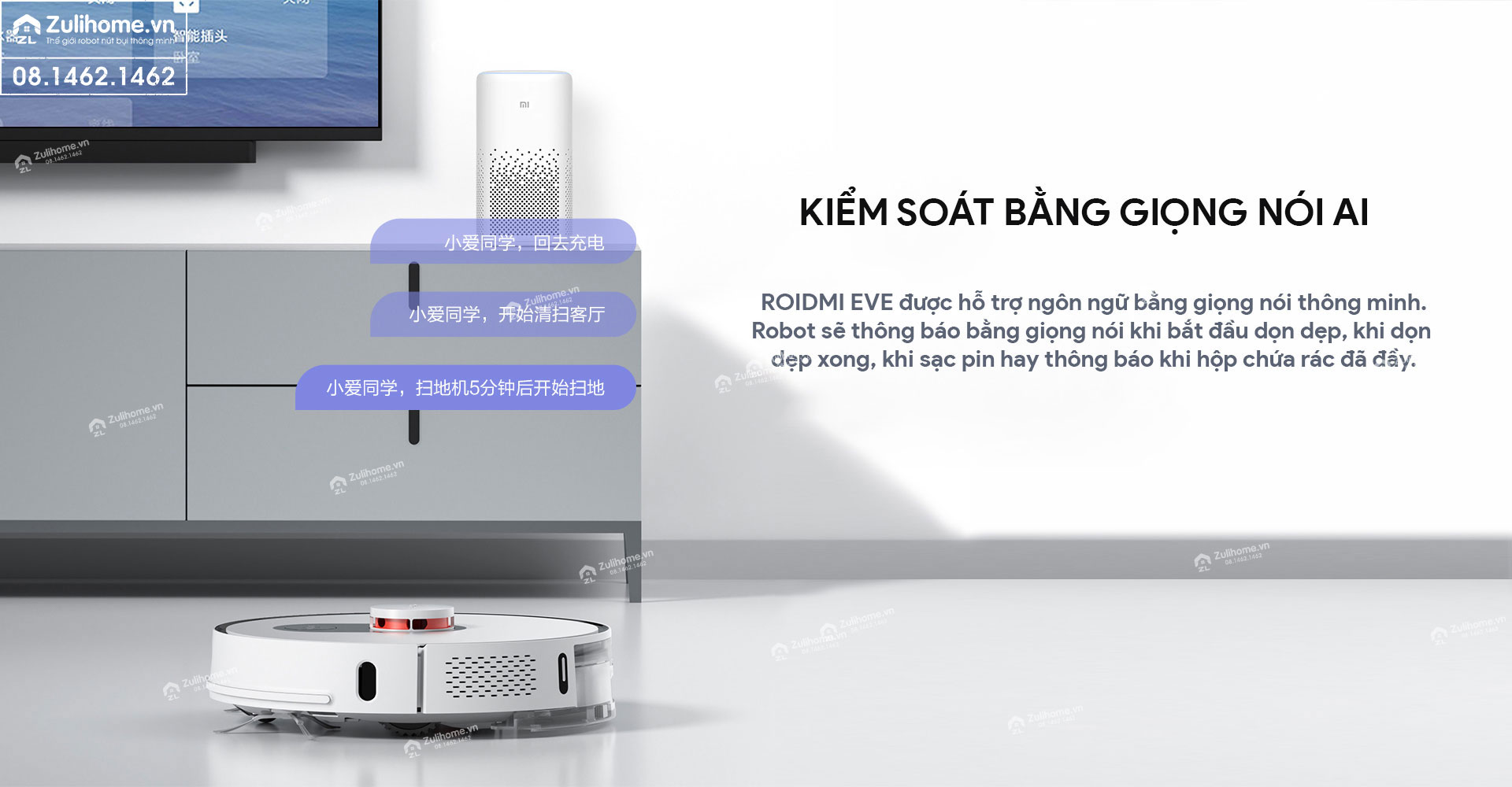 Robot Hút Bụi Lau Nhà Xiaomi Roidmi EVE Plus – Hàng Công ty, Bản Quốc tế 14 robot hut bui xiaomi roidmi zulihome 13 1