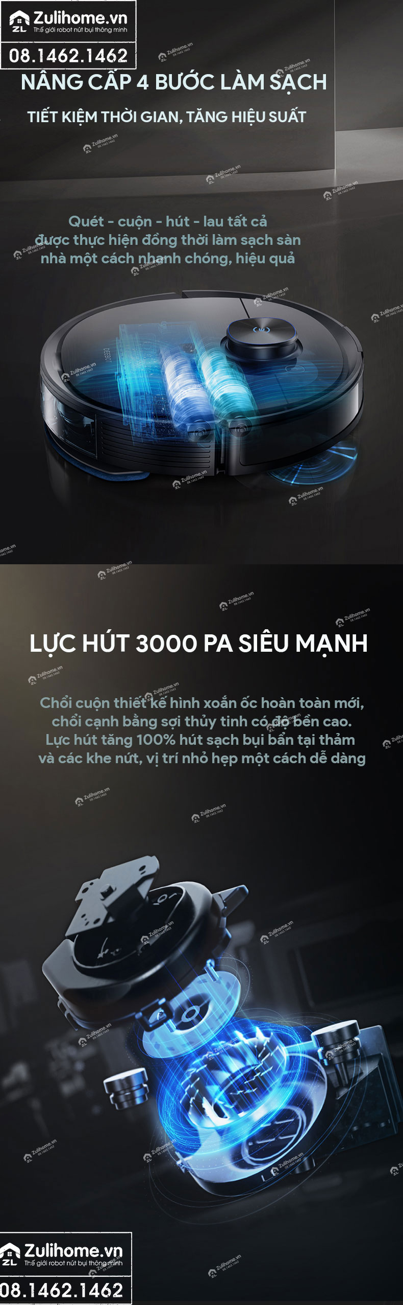 Robot Hút Bụi Lau Nhà Ecovacs Deebot T9 AIVI 14 robot hut bui ecovacs deebot t9aivi zulihome 13