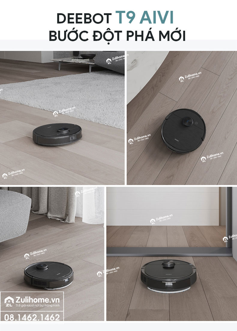 Robot Hút Bụi Lau Nhà Ecovacs Deebot T9 AIVI 18 robot hut bui ecovacs deebot t9aivi zulihome 18