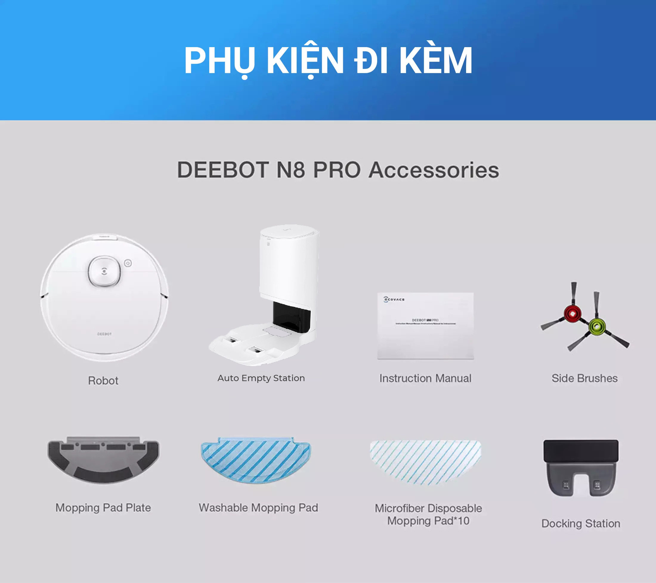 Robot Hút Bụi Lau Nhà Ecovacs Deebot N8 Pro Plus – Hàng Công ty, Bản Quốc Tế 18 N8 Pro 14