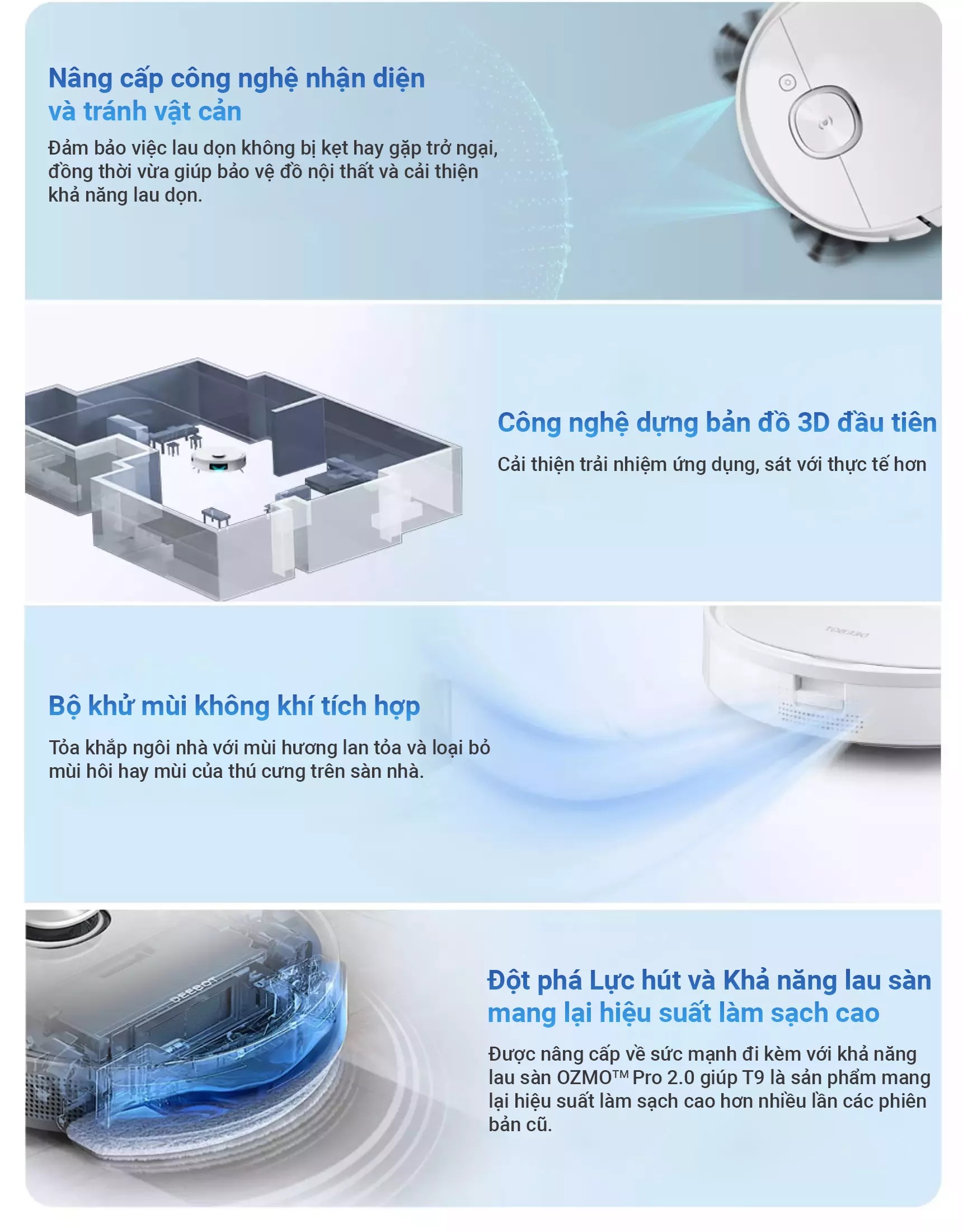 Robot Hút Bụi Lau Nhà Ecovacs Deebot T9 Plus – Hàng Công ty, Bản Quốc Tế 2 T9 plus 1