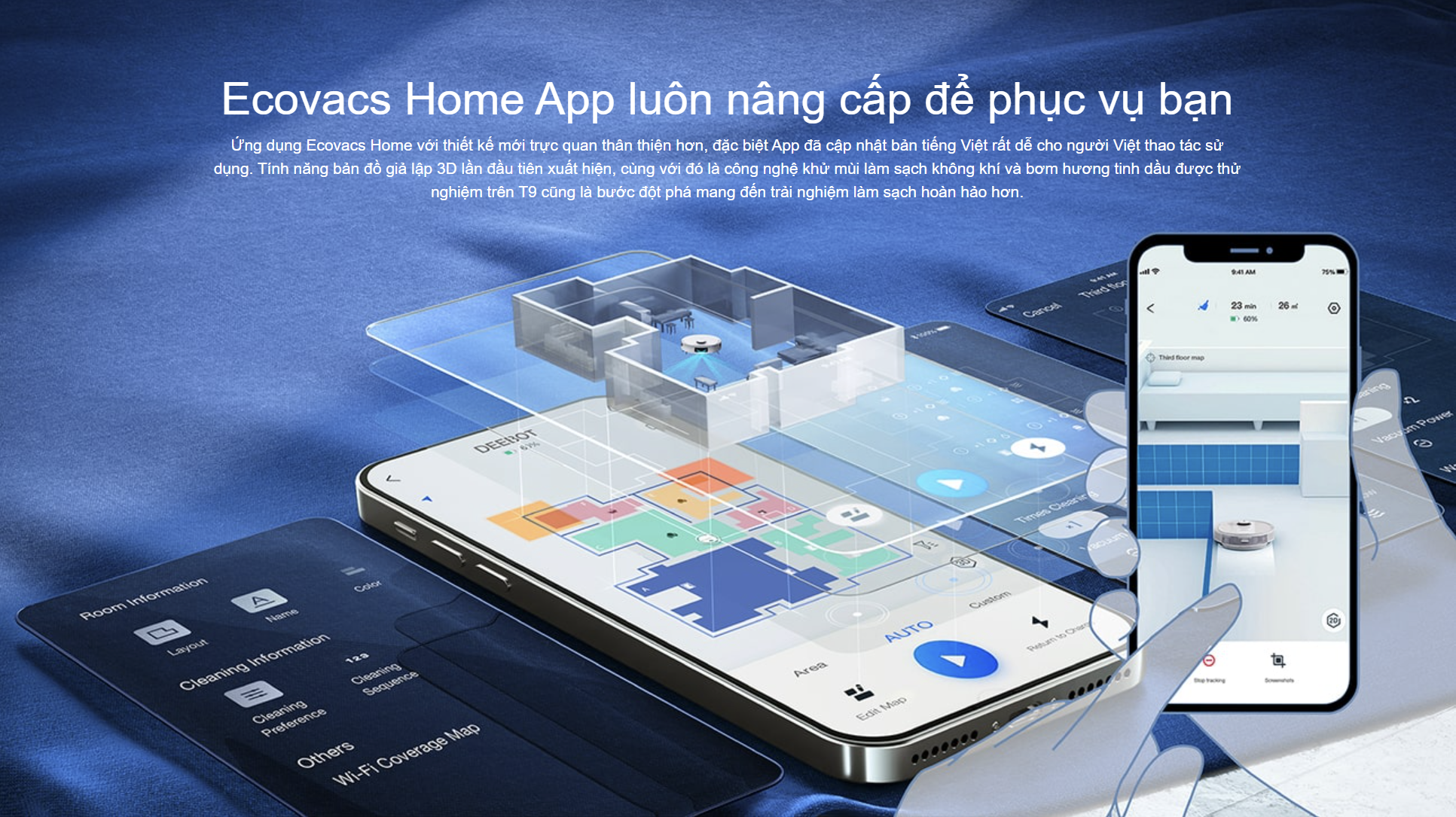Robot Hút Bụi Lau Nhà Ecovacs Deebot T9 – Hàng Công ty, Bản Quốc Tế 8 deebot t9 8