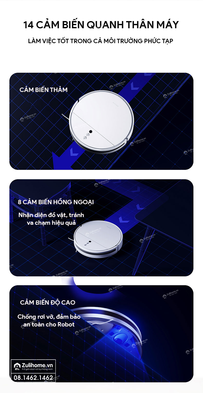 Robot Hút Bụi Lau Nhà Dreame F9 – Hàng Công ty, Bản Quốc tế 16 robot hut bui dreame f9 zulihome 15