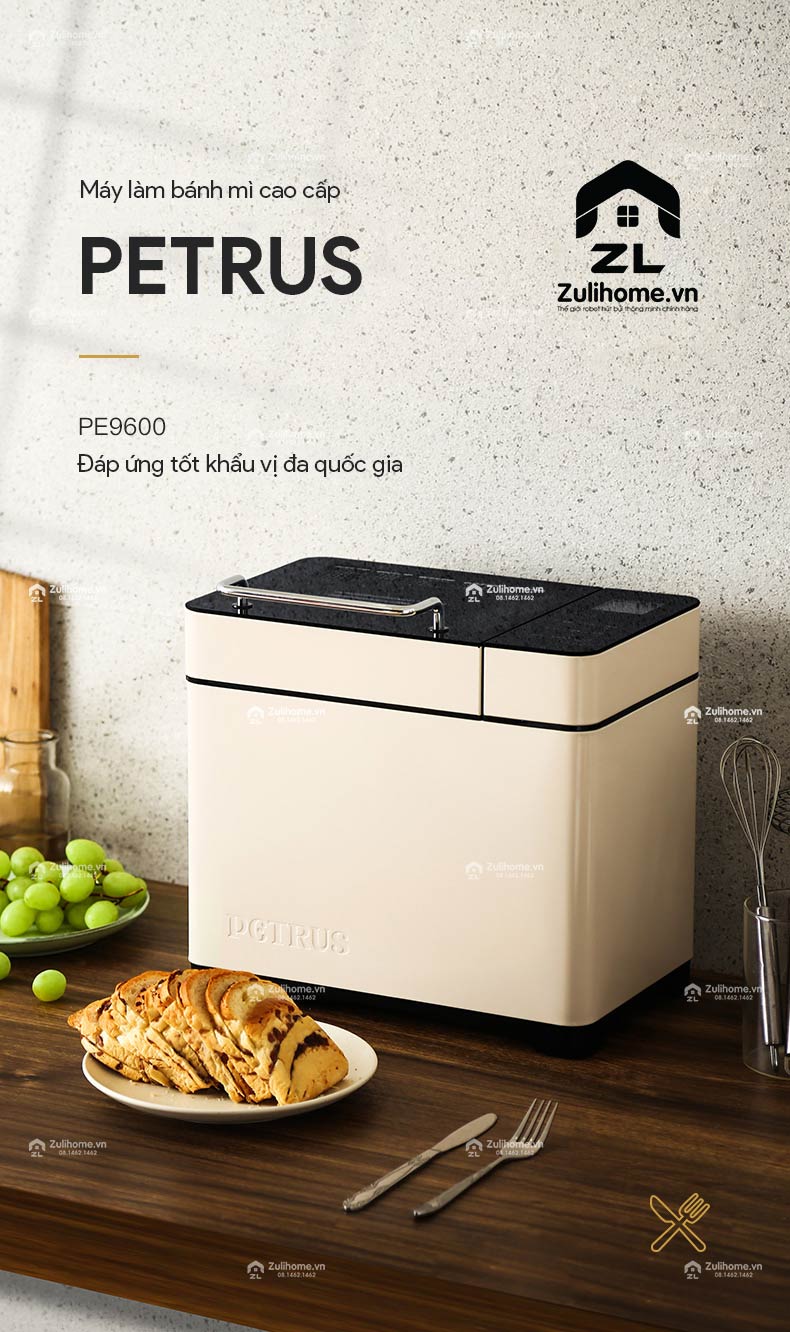 Độc Quyền - Máy làm bánh mì tự động Petrus PE9600VN 8 PE9600 1