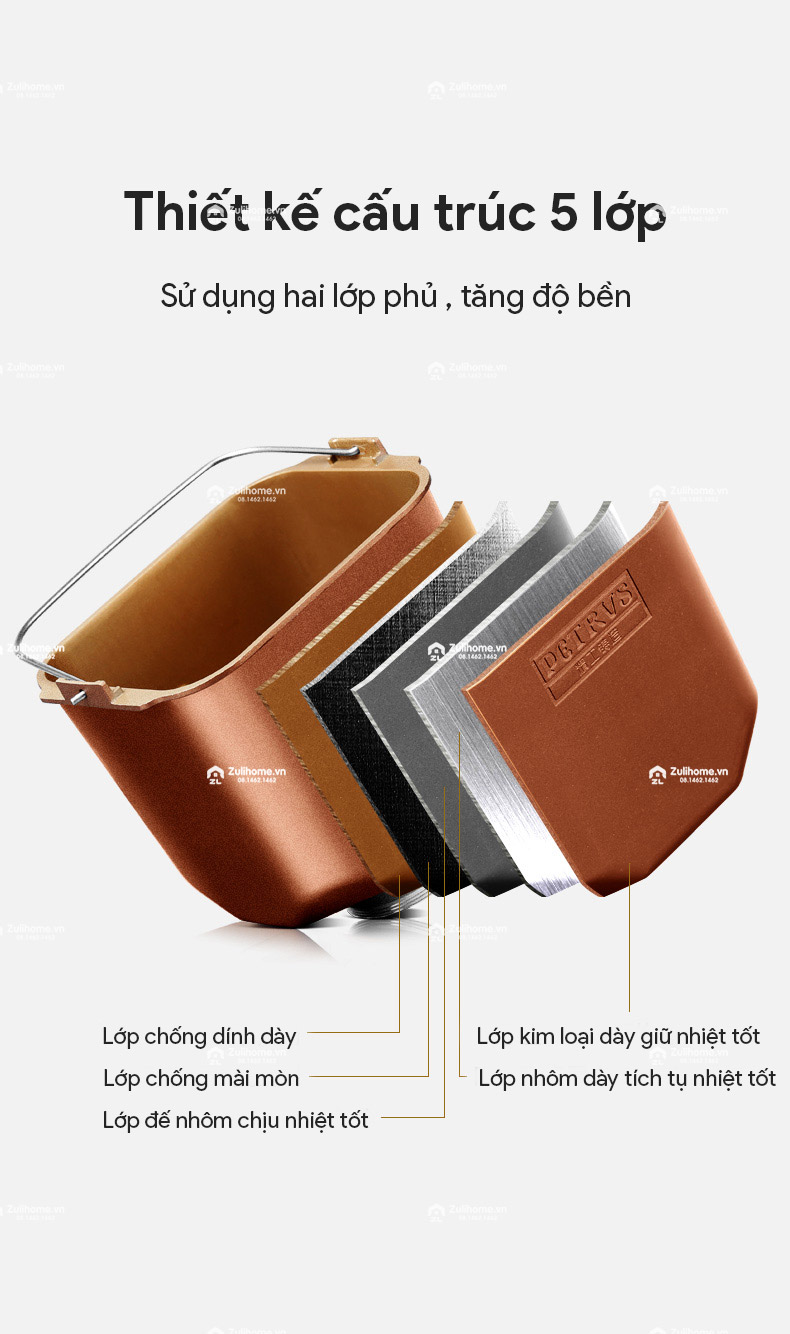 Độc Quyền - Máy làm bánh mì tự động Petrus PE9600VN 12 PE9600 6
