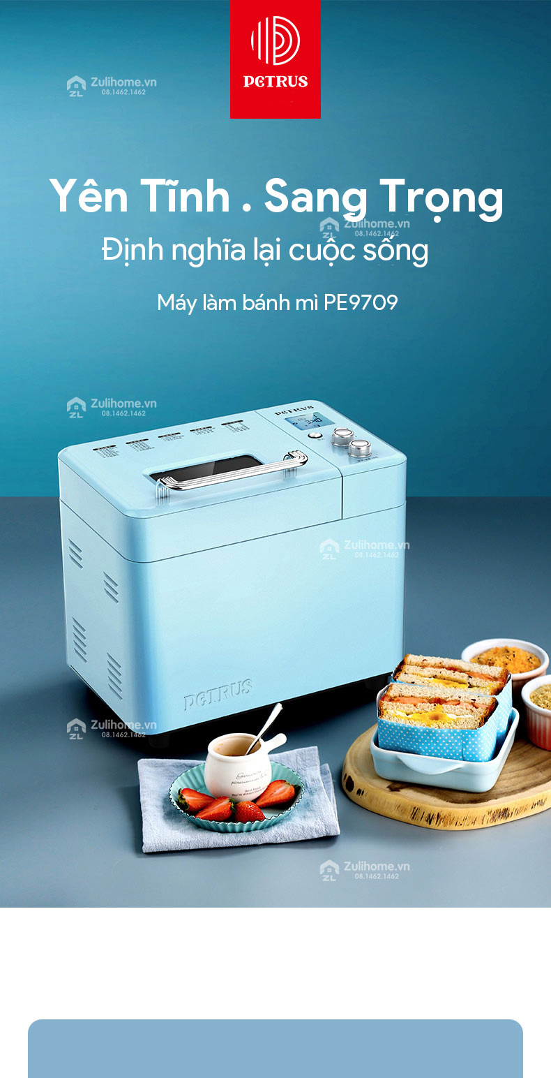Máy Làm Bánh Mì Cao Cấp Petrus PE9709 1 PE9709 1