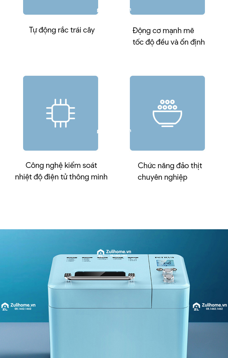 Máy Làm Bánh Mì Cao Cấp Petrus PE9709 14 PE9709 14