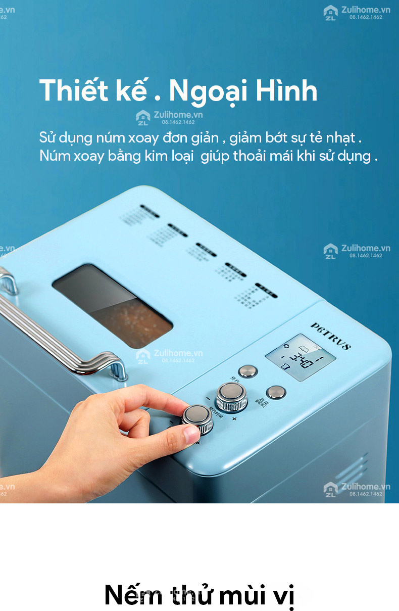 Máy Làm Bánh Mì Cao Cấp Petrus PE9709 7 PE9709 7