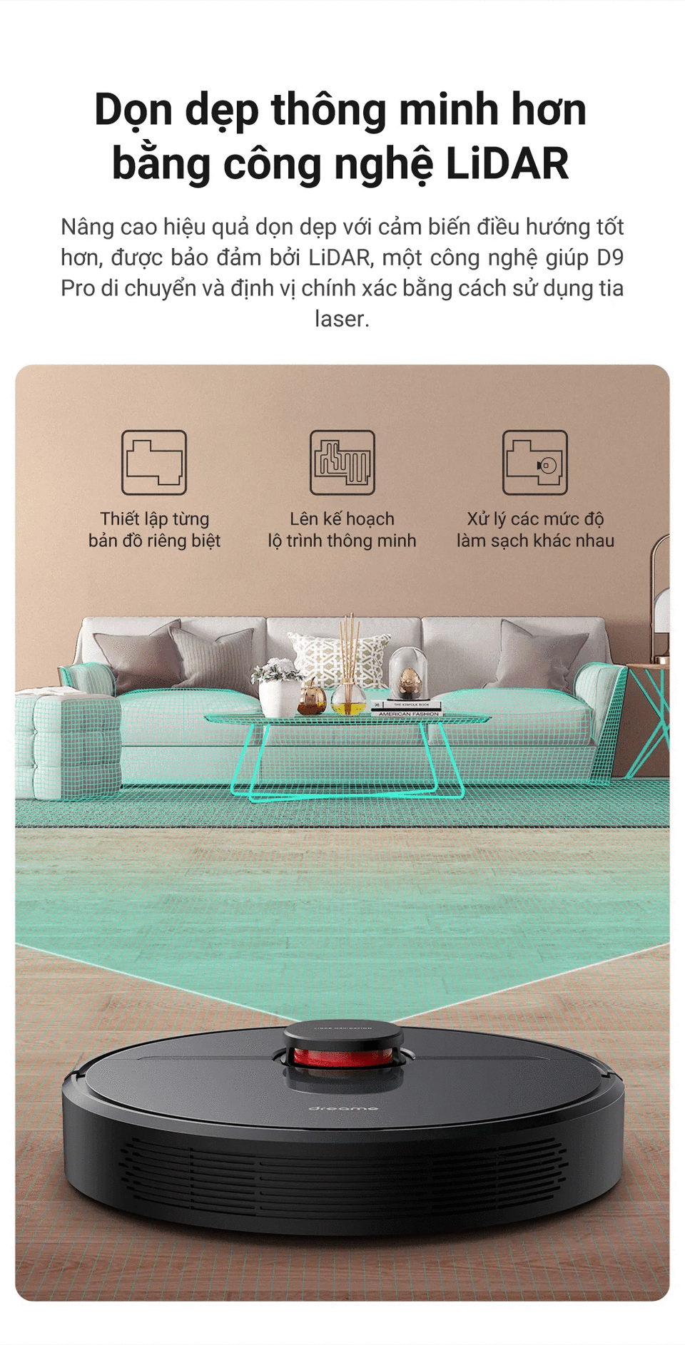 Robot Hút Bụi Lau Nhà Dreame D9 Pro – Hàng Công ty, Bản Quốc tế 7 d0ed2cdbf6d148da7f6ce030784024ee