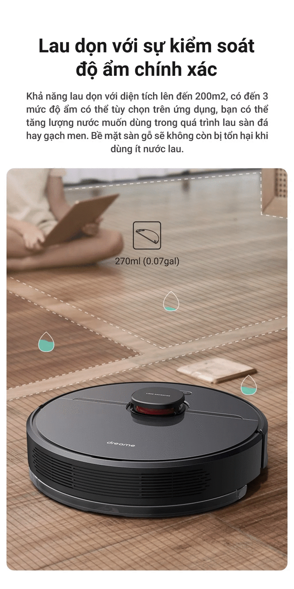Robot Hút Bụi Lau Nhà Dreame D9 Pro – Hàng Công ty, Bản Quốc tế 9 f5958f7b0fced9ab9f25f30dacfdf776