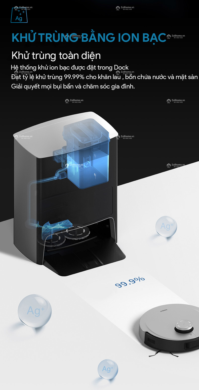 Robot Hút Bụi Lau Nhà Ecovacs Deebot X1 OMNI 13 OMNI X1 7