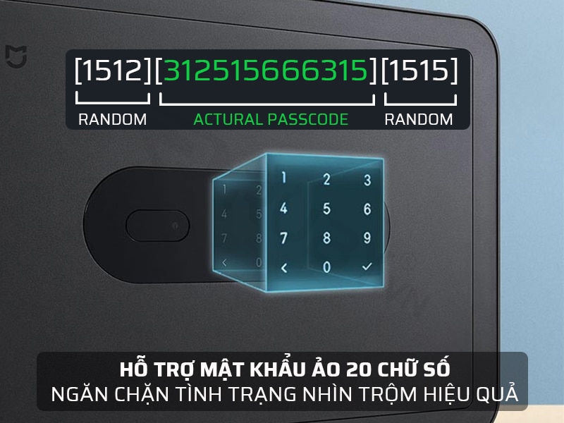 Két sắt vân tay thông minh Xiaomi Mijia có báo động 5 ket sat van tay thong minh xiaomi mijia co bao dong 09