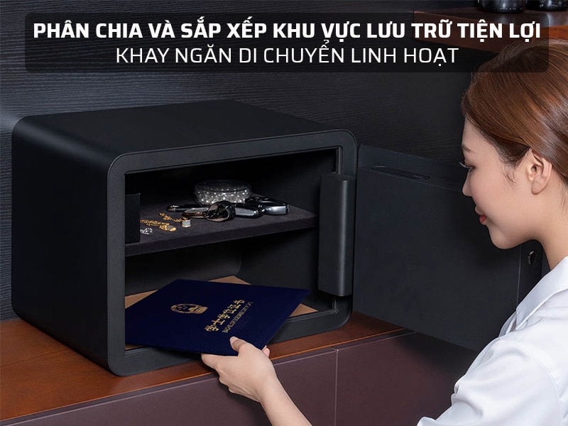 Két sắt vân tay thông minh Xiaomi Mijia có báo động 9 ket sat van tay thong minh xiaomi mijia co bao dong 15