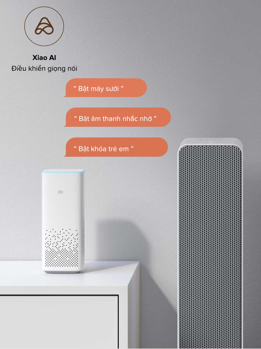 Quạt sưởi Xiaomi thông minh Smartmi ZNNFJ07ZM 2 quat suoi thong minh Xiaomi Mijia ZNNFJ07ZM ai