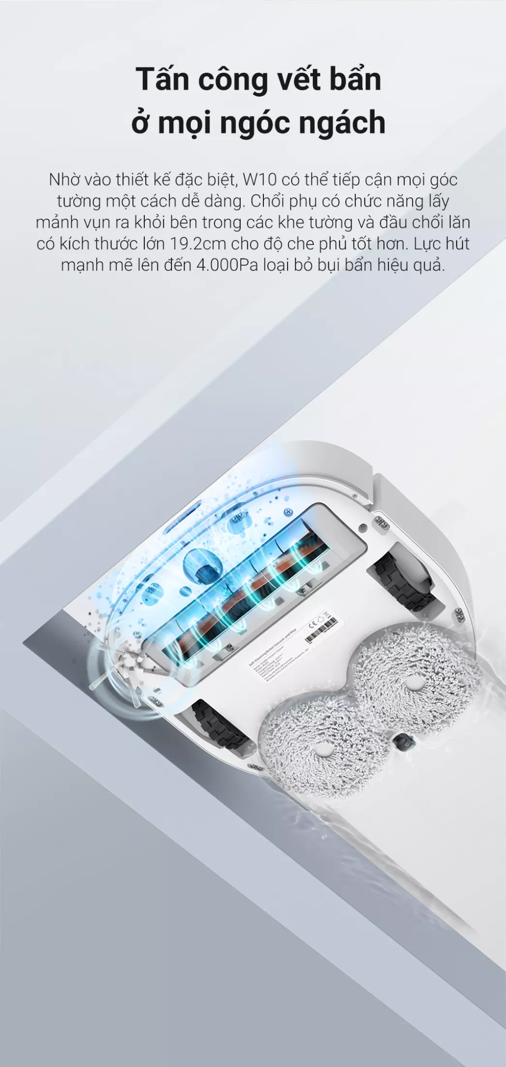 Robot Lau Sàn Hút Bụi Lau Nhà Dreame Bot W10 - Hàng Công Ty, Bản Quốc Tế 8 Dreame Bot W10 12