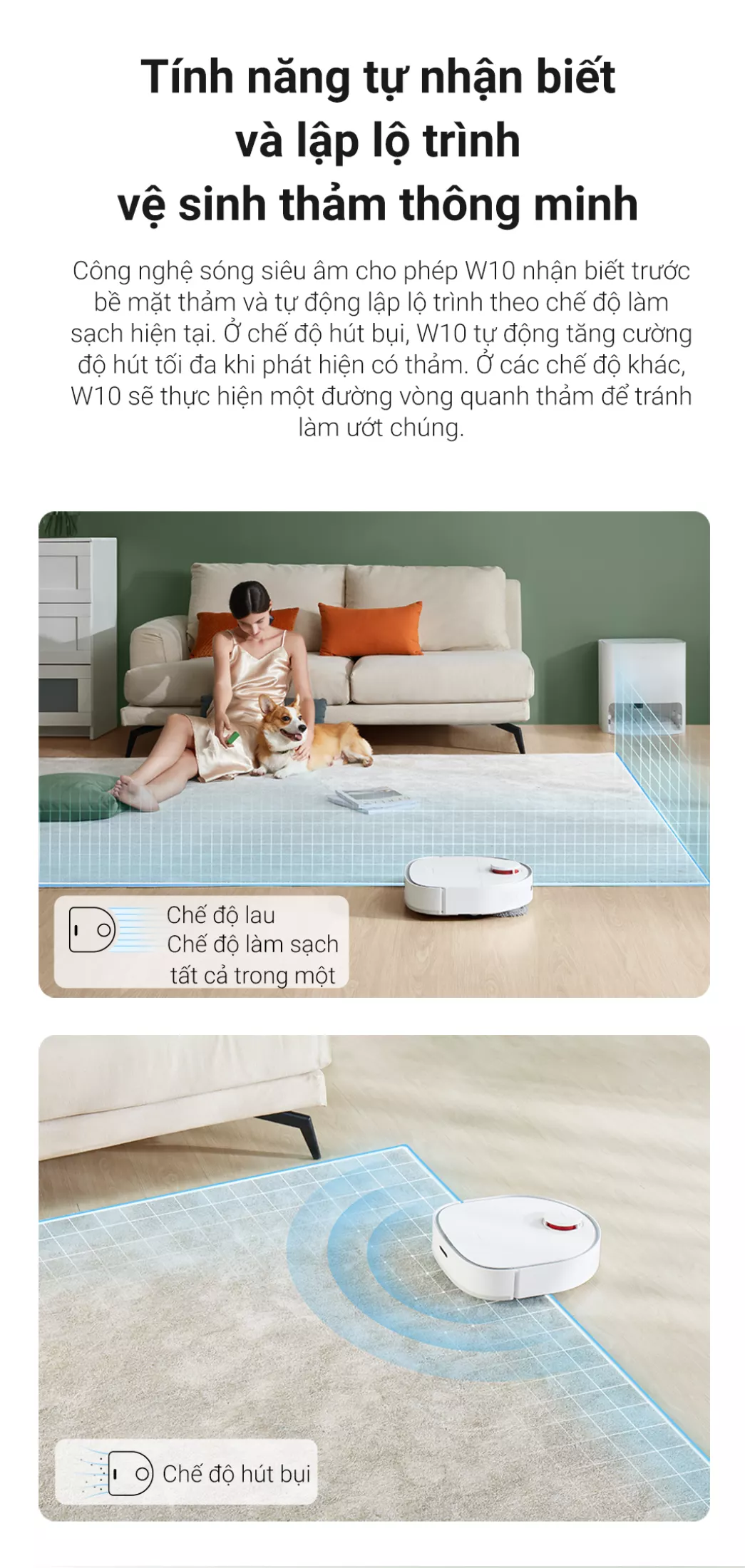 Robot Lau Sàn Hút Bụi Lau Nhà Dreame Bot W10 - Hàng Công Ty, Bản Quốc Tế 13 Dreame Bot W10 17