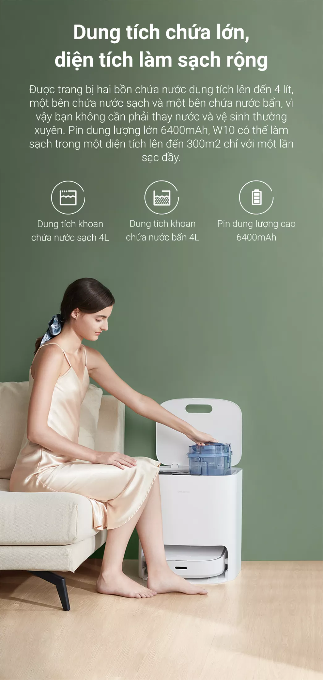 Robot Lau Sàn Hút Bụi Lau Nhà Dreame Bot W10 - Hàng Công Ty, Bản Quốc Tế 15 Dreame Bot W10 19