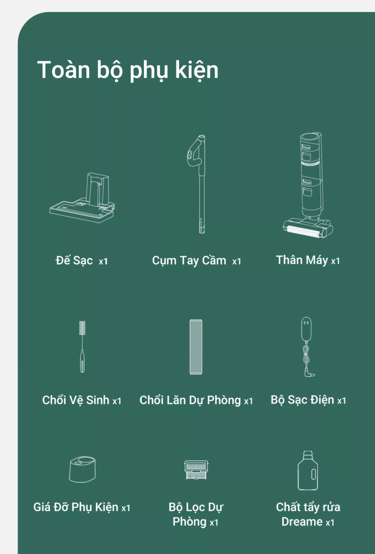 Máy Hút Bụi Lau Nhà Không Dây Dreame H11 Max – Hàng Công ty, Bản Quốc tế 12 Dreame H11