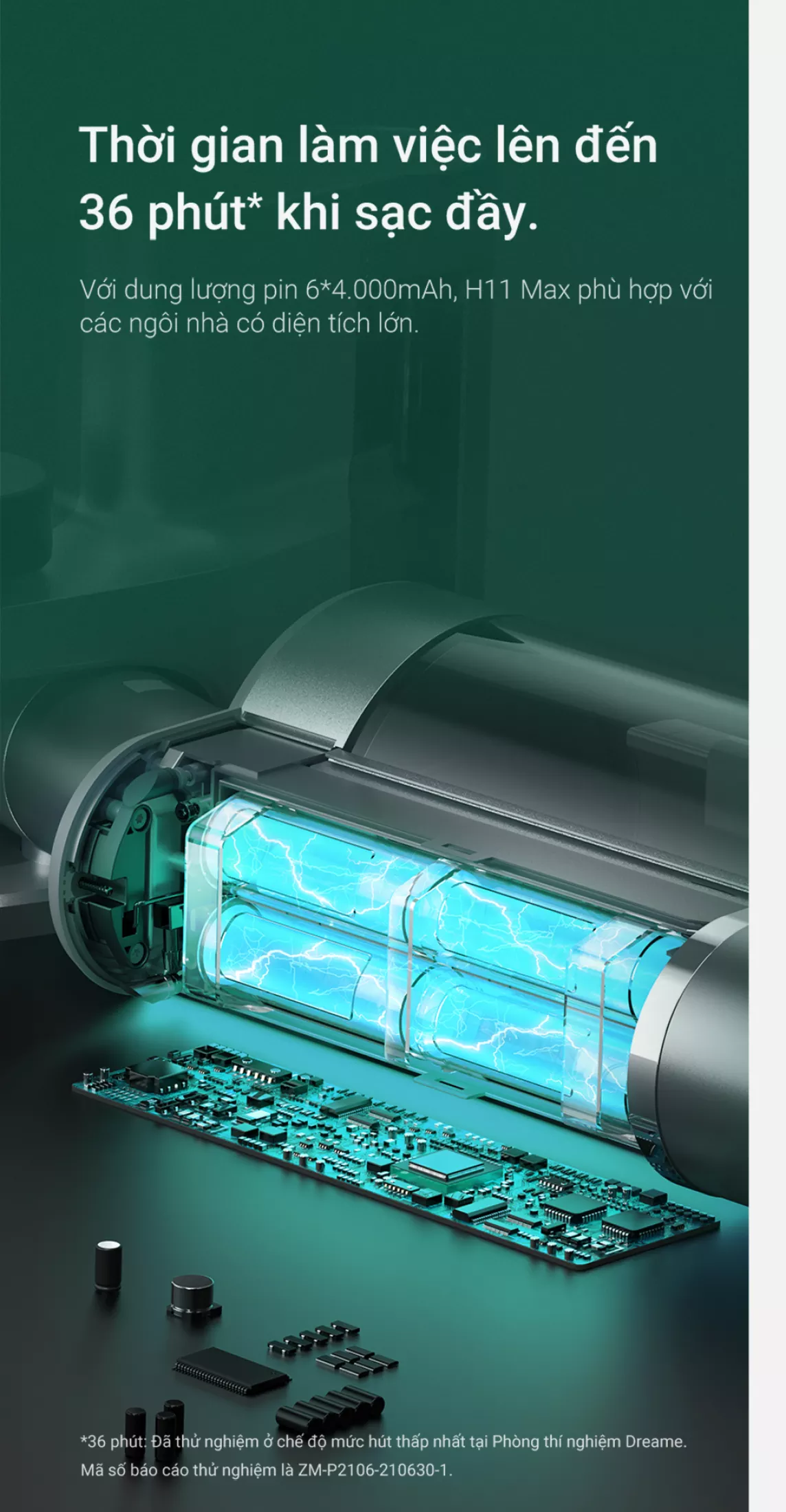 Máy Hút Bụi Lau Nhà Không Dây Dreame H11 Max – Hàng Công ty, Bản Quốc tế 8 Dreame H11