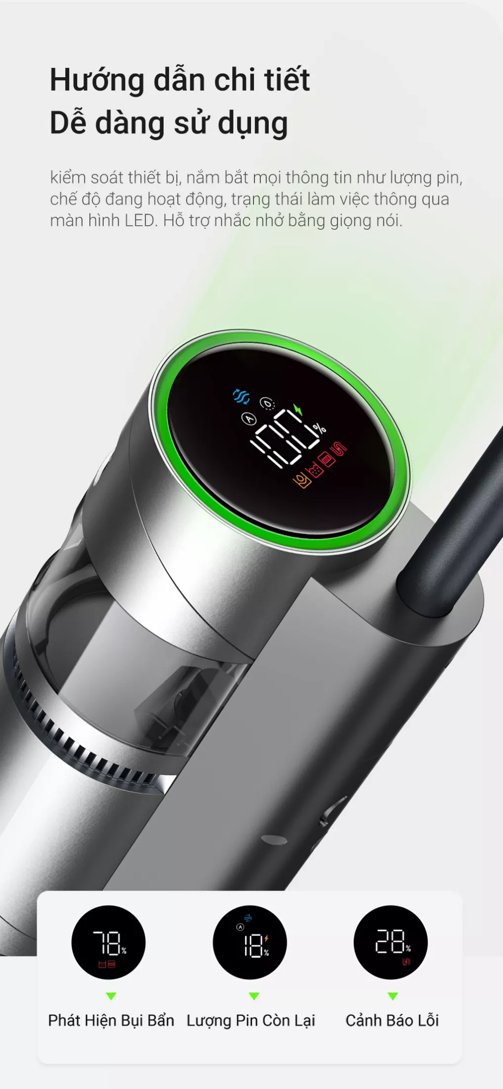 Máy Hút Bụi Lau Nhà Không Dây Dreame H11 Max – Hàng Công ty, Bản Quốc tế 9 Dreame H11