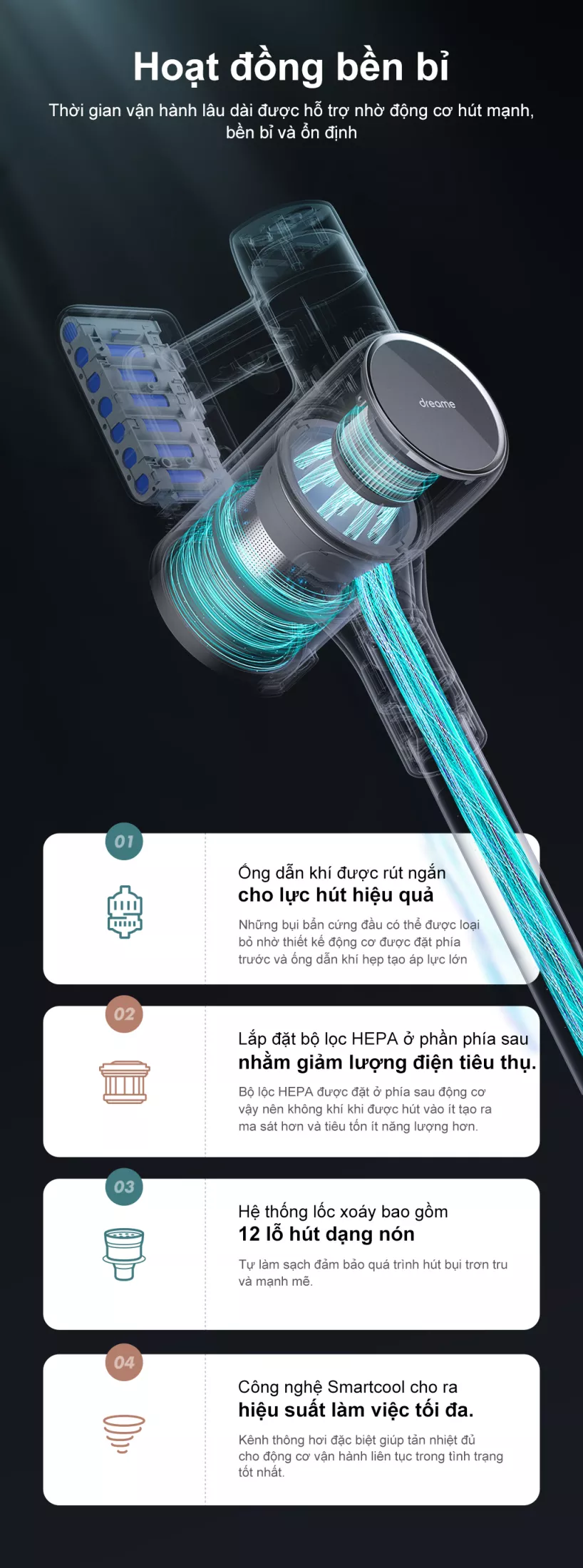 Máy Hút Bụi Cầm Tay Không Dây Dreame T10 - Hàng Công ty, Bản Quốc tế 3 Dreame T10 3