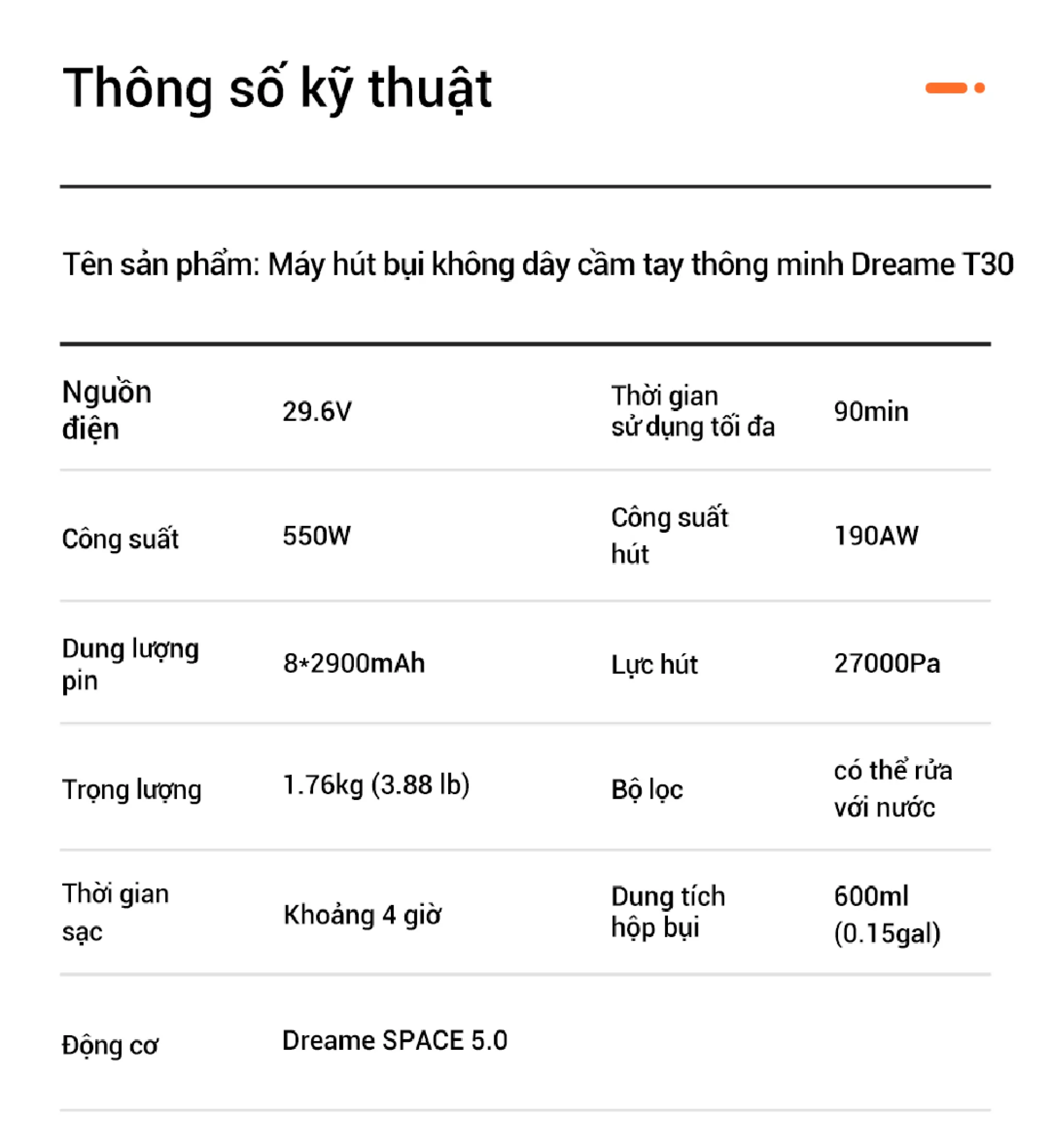 Máy Hút Bụi Cầm Tay Không Dây Dreame T30 - Hàng Công ty, Bản Quốc tế 21 Dreame T30 21