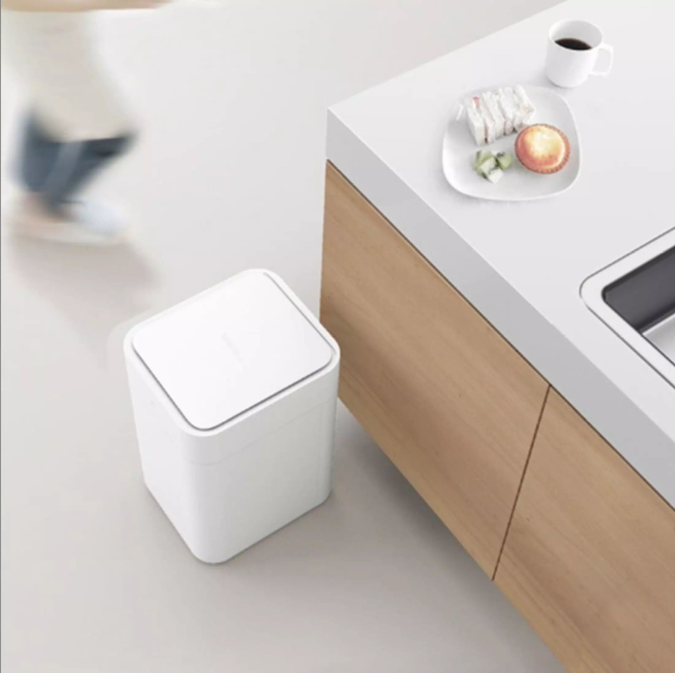 Thùng rác tự động thông minh TOWNEW T1S (White) 15.5L - Tự động hàn túi - BẢN QUỐC TẾ 1 T1S WHITE 1