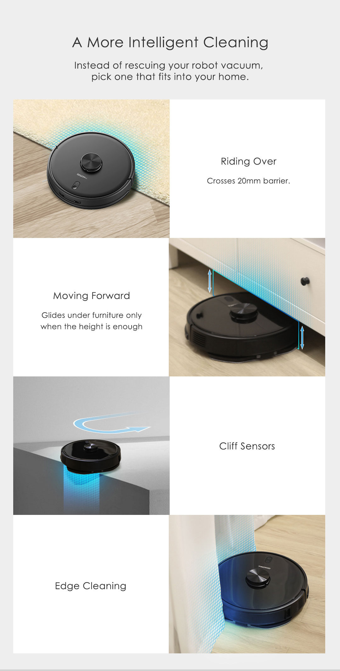 Robot hút bụi lau nhà Twotoo T2 8 sp robot Twotoo T2 08