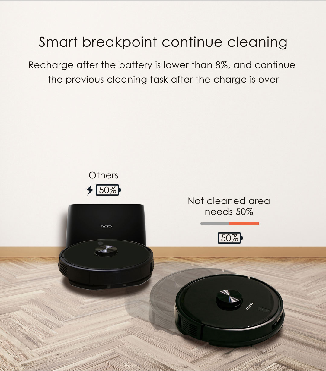 Robot hút bụi lau nhà Twotoo T2 10 sp robot Twotoo T2 10