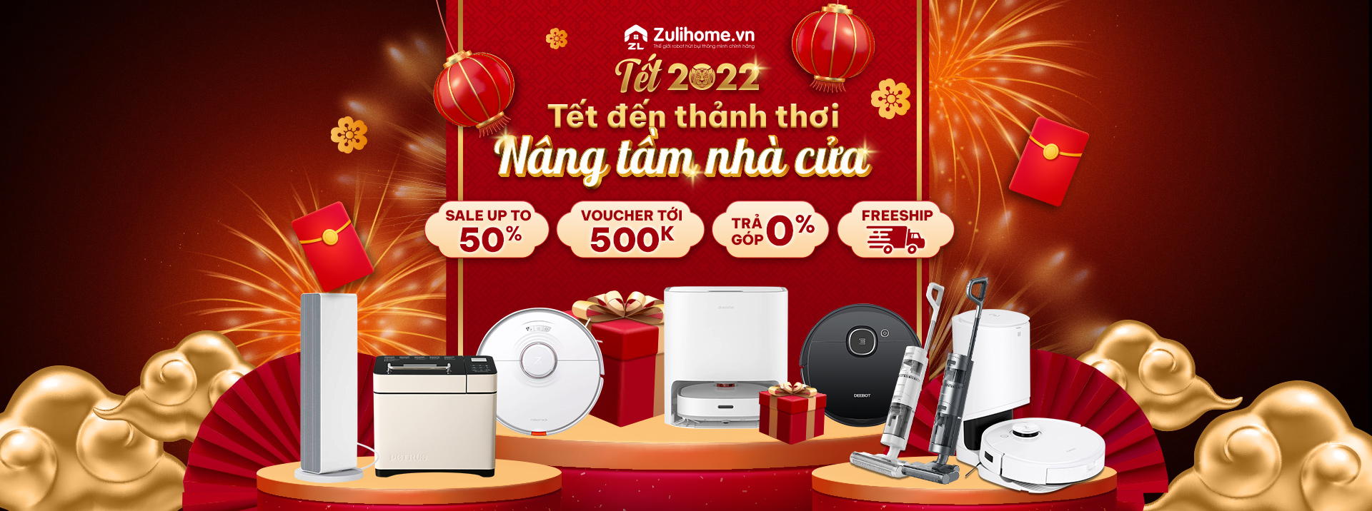TẾT 2022 - ZULIHOME SALE 50%++ - VOUCHER 500K 1 zuli tet 2022 ldp