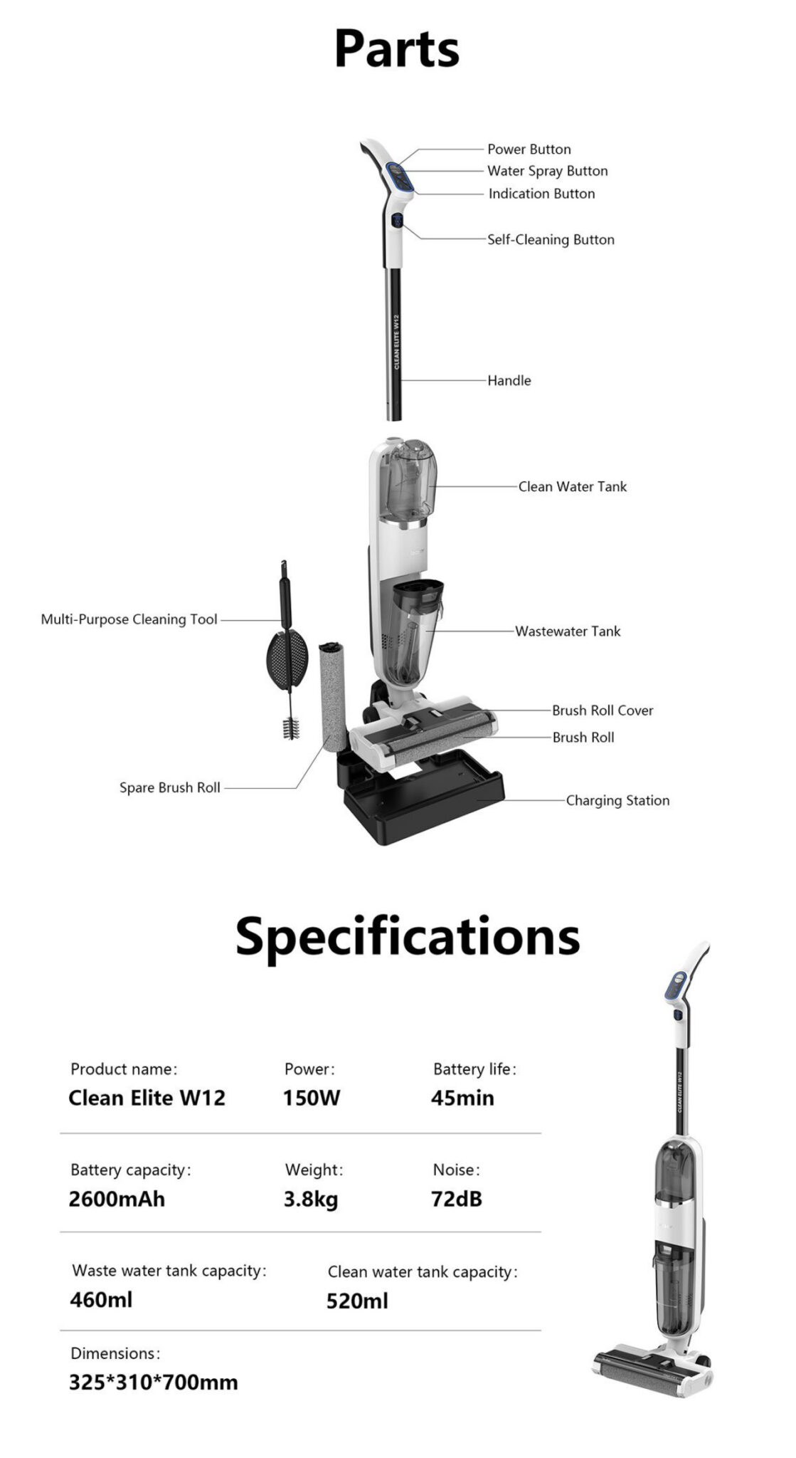 Máy Hút Bụi Khô Ướt 3 Trong 1 REDKEY W12- Hàng Công ty, Bản Quốc tế 6 redkey w12 7