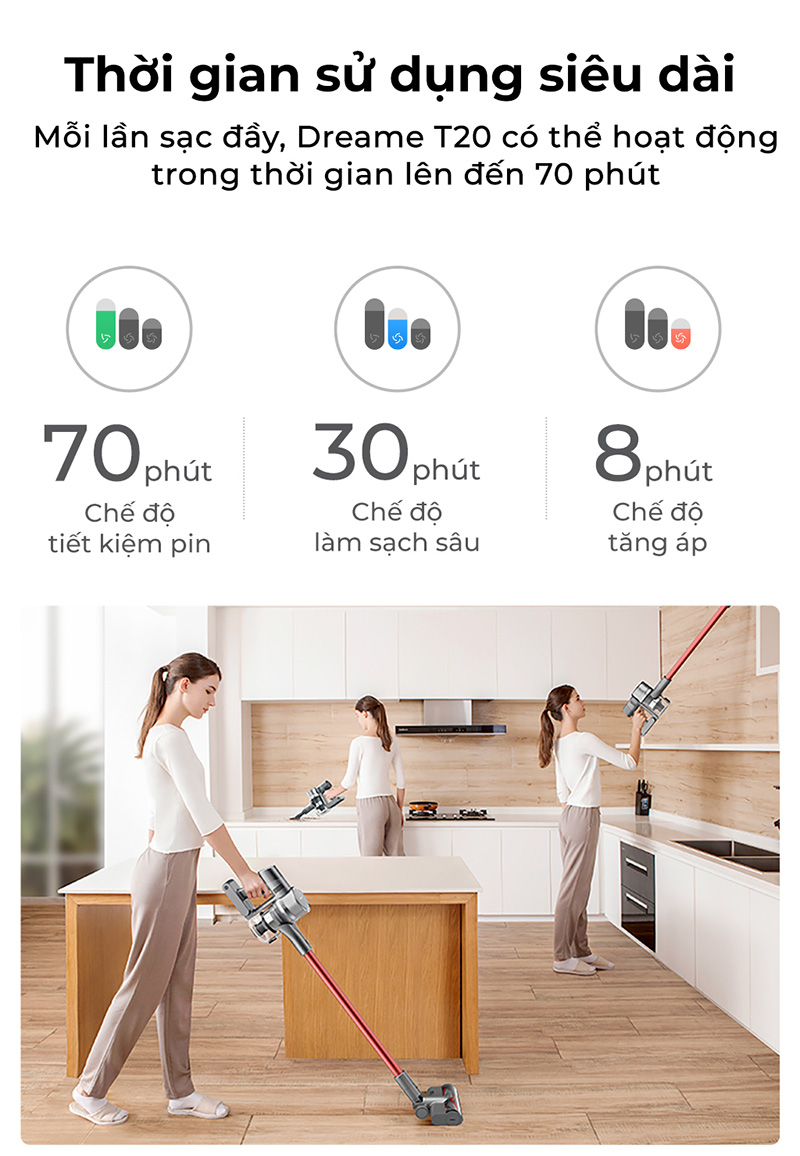 Robot Hút Bụi Lau Nhà Dreame T20 10 Robot hút bụi Dreame T20
