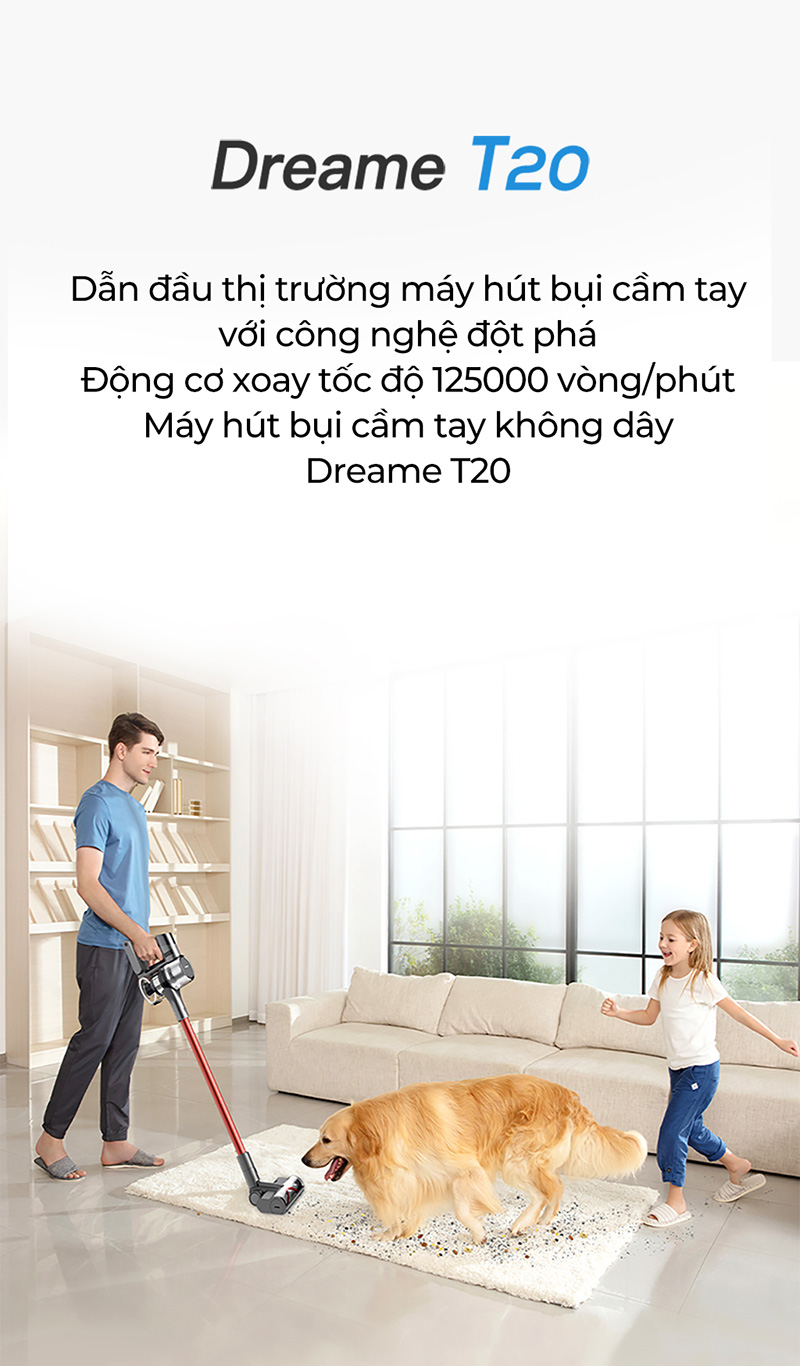 Robot Hút Bụi Lau Nhà Dreame T20 4 Robot hút bụi Dreame T20