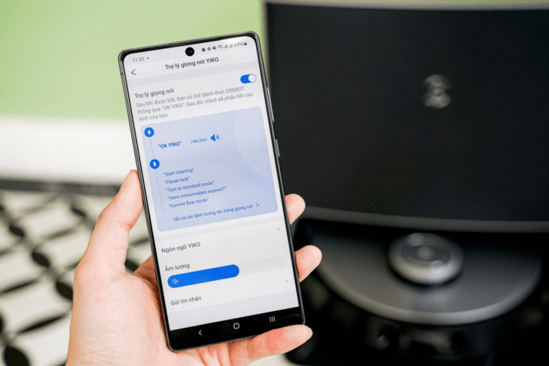 Công nghệ mới trên robot hút bụi Ecovacs Deebot X1 Turbo 2 Ứng dụng điện thoại thông minh