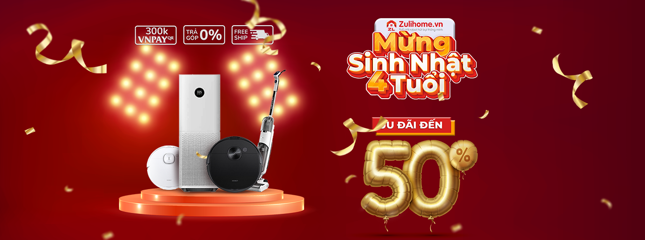 MỪNG SINH NHẬT 4 TUỔI - ƯU ĐÃI, GIẢM GIÁ ĐẾN 50% 1 Banner sinh nhật 4 tuổi